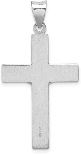 Vista 3 de Colgante de cruz latina INRI de plata de ley 925 maciza, 1.575in x 0.787in, regalos de joyería para mujeres, esposa, mamá, regalos para hombres