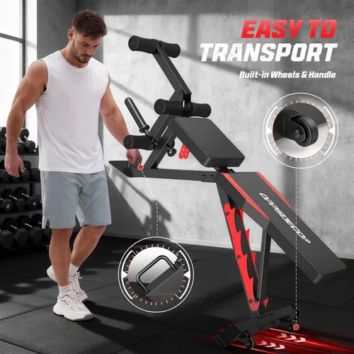Vista 7 de OPPSDECOR Power Cage, 2000LBS Squat Rack with Dual Pulley Cable Crossover System, Multifunctional Power Rack with More Training Attachments for Home