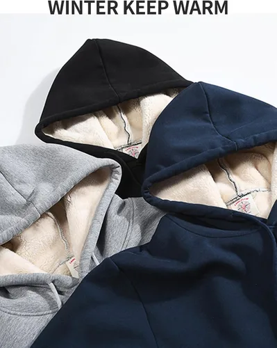 Vista 5 de Gihuo Sudadera de forro polar con cuello redondo y forro polar para hombre 02 Ejército