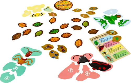 Vista 5 de Juego de cazadores de insectos de Orchard Toys, aprende a contar y habilidades de observación mientras corres para ser el primero en construir tu