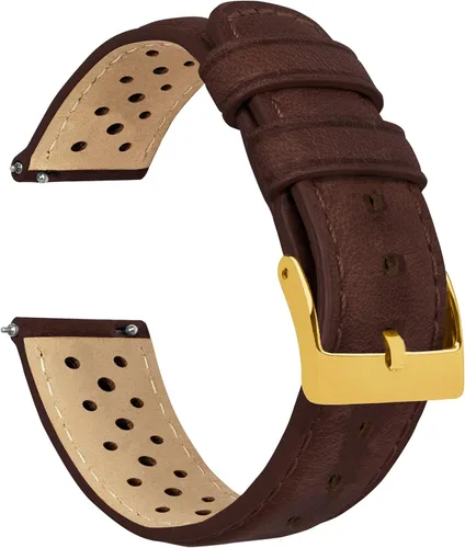 Vista 57 de Barton Racing & Rally Horween - Correas de cuero con barras de resorte de liberación rápida integradas, longitud estándar para muñecas de 5 a 8