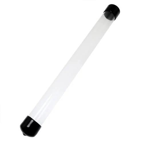 Vista 4 de DZS ELEC - Tubo de almacenamiento transparente, 2 unidades, 0.79 x 8.7 pulgadas, tubo redondo de plástico pequeño con tapas negras para contenedores
