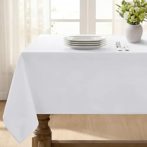 Vista 41 de Softalker - Mantel rectangular, impermeable y resistente a las manchas, mantel cuadrado de tela sin arrugas, lavable, cubierta de mesa de poliéster