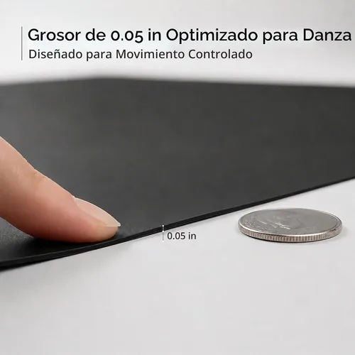 Vista 3 de ProStep by FlooringInc - Rollo reversible para pista de baile Marley, suelo de baile portátil de vinilo enrollable para ballet, jazz, moderno