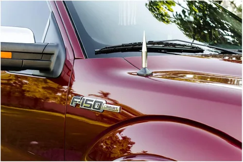 Vista 5 de TRUE SPIKE Fat Spike - Antena cromada de calibre pesado mecanizado CNC de aluminio corto compatible con modelos Harley Davidson Touring con Tour PAK
