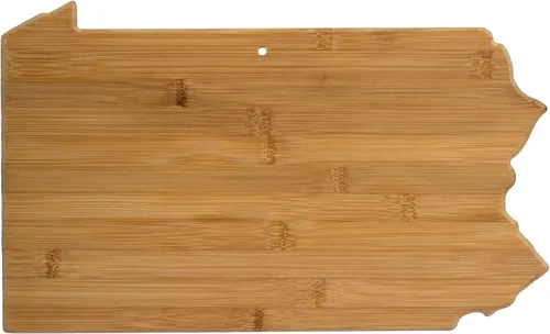 Vista 44 de Tabla para cortar y servir modelo Alabama de Totally Bamboo, de bambú 100%, para cocina y entretenimiento, Alabama, Marrón