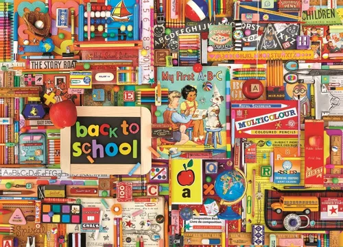 Vista 3 de Cobble Hill - Rompecabezas de 1000 piezas, regreso a la escuela, póster de muestra incluido