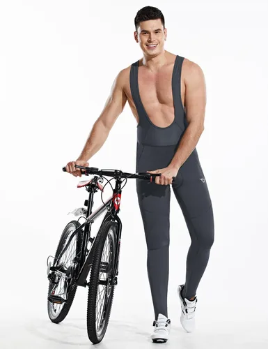 Vista 5 de BALEAF Pantalones de ciclismo de invierno para hombre, con acolchado 4D, térmicas, resistentes al agua, para ciclismo, para clima frío, bolsillos