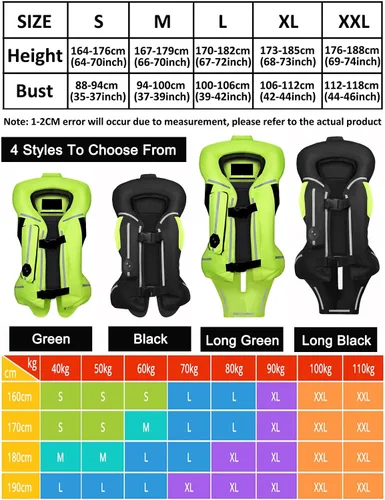 Vista 2 de Chaleco de airbag para motocicleta para hombres y mujeres, chaqueta de equitación con airbag de motocross con tira reflectante, airbag para moto