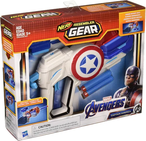 Vista 2 de Avengers: Endgame Nerf Capitán América Ensamblador Gear