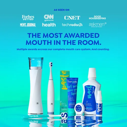 Vista 9 de SuperMouth® Hilo dental sin flúor, hilo dental expansible para eliminar la placa y soporte del esmalte, fórmula suave para niños, adultos y mujeres