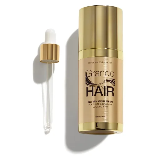 Vista 9 de Grande Cosmetics GrandeHAIR - Suero potenciador del cabello para hombres y mujeres, promueve el grosor en el cabello fino, seguro para cabello teñido