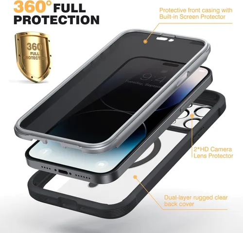 Vista 919 de DIACLARA - Funda transparente compatible con iPhone XR 6.1 pulgadas 2018