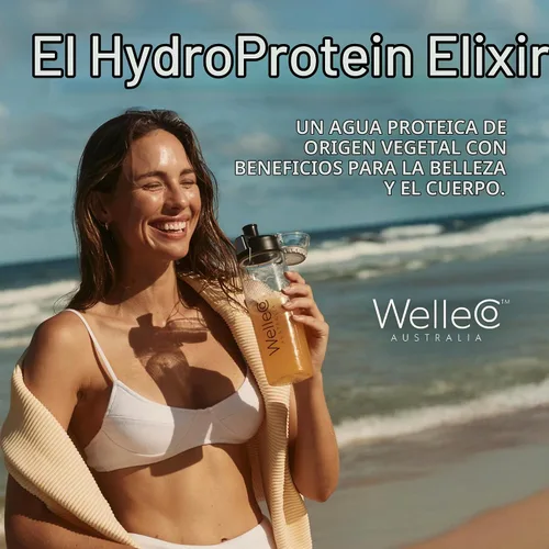 Vista 9 de WelleCo HydroProtein Elixir, proteína en polvo (grosella negra y pommegrante)