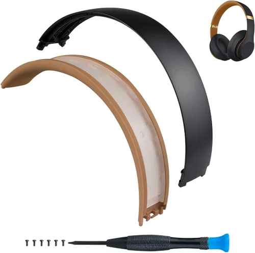 Vista 8 de SOPROM Funda de reemplazo de diadema de goma para auriculares Beats Studio 2 y Studio 3 con cable y inalámbricos, accesorios de reparación