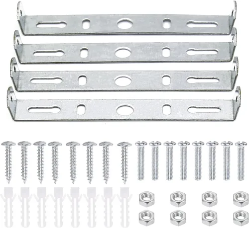Vista 7 de 4 paquetes de soporte de montaje universal para luminarias cuadradas, soporte de montaje de placa de luz de techo de 3 pulgadas para pared, soporte