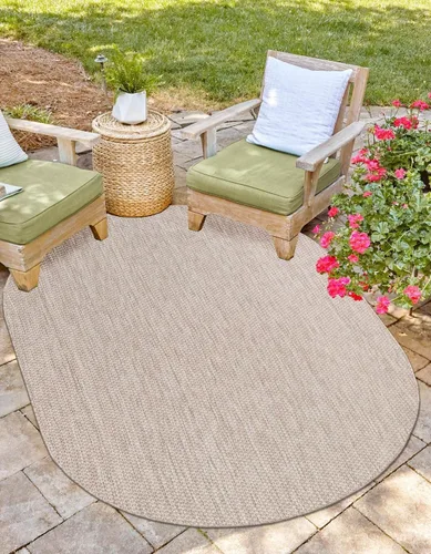 Vista 126 de Unique Loom Collection - Alfombra casual de transición sólida jaspeada para interiores y exteriores