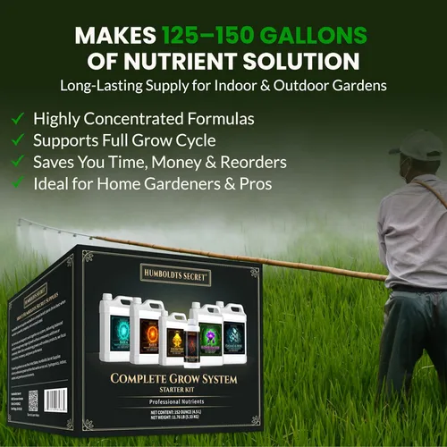 Vista 9 de Humboldts Secret Paquete de kit de iniciación Fertilizante para plantas de interior y exterior y nutrientes hidropónicos Base A y B, calMag