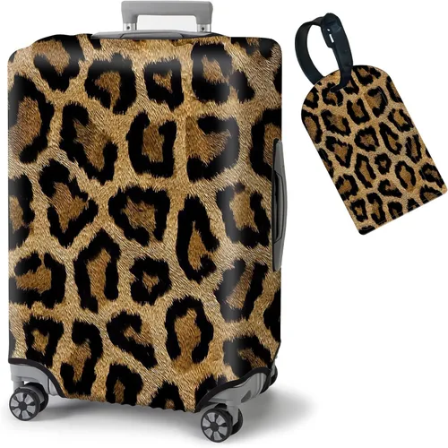 Vista 22 de FUYOCWE Fundas de equipaje para maleta, aprobadas por la TSA, protector elástico lavable para maleta, se adapta a accesorios de viaje de 19 a 32
