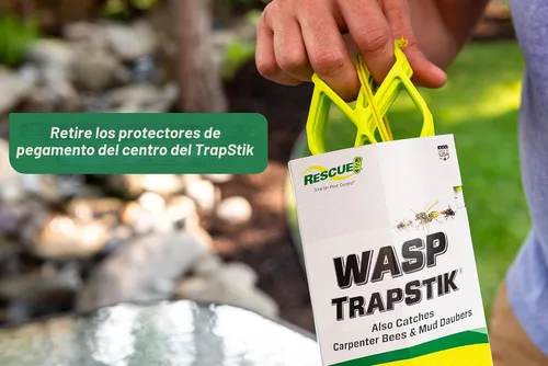 Vista 5 de RESCUE! VisiLure® TrapStik para avispas, barro, abejas carpinteras, paquete de 2