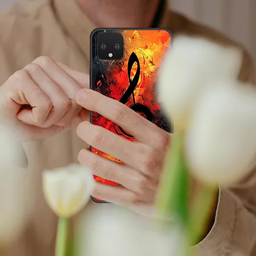 Vista 505 de Funda delgada para Google Pixel 4 XL, funda delgada de silicona de TPU suave a prueba de golpes para Google Pixel 4 XL, astronauta Galaxy