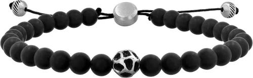 Vista 9 de Pulsera Bolo de Nylon Ajustable con Cuentas de Acero Inoxidable para Hombre - Elección