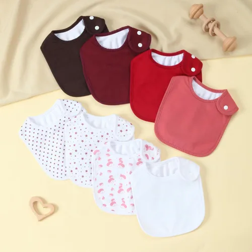 Vista 6 de Baberos impermeables Benoxine para bebés, niños y niñas, baberos tipo bandana suaves y absorbentes para recién nacidos de 0 a 12 meses