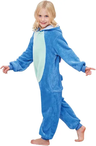 Vista 6 de Pijama unisex de animal para niños, disfraz de cosplay para niñas y niños