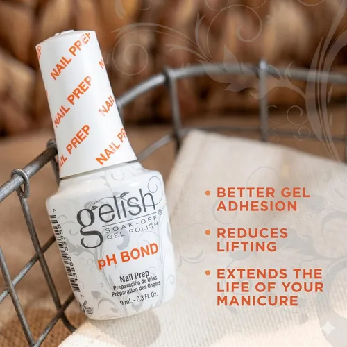 Vista 4 de Gelish Mini pH Bond Nail Prep - pH Balancing Primer for Enhanced Gel Adhesion, Quick-Drying Formula, Nail Preparation for Long-Lasting Manicures