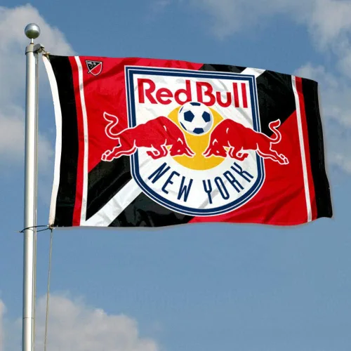 Vista 3 de Bandera con ojales de fútbol de Nueva York