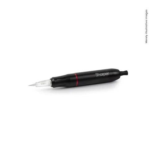 Vista 2 de Sharper - Kit de máquina de tatuaje digital profesional con fuente de alimentación, color negro