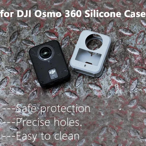Vista 2 de Funda protectora para DJI Osmo 360 II/360, silicona funda protectora para DJI Osmo 360 II Accesorios (negro)