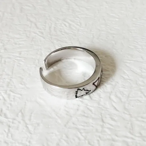 Vista 5 de Anillo de anime para hombres y mujeres, accesorio de joyería, Latón, Sin piedras preciosas