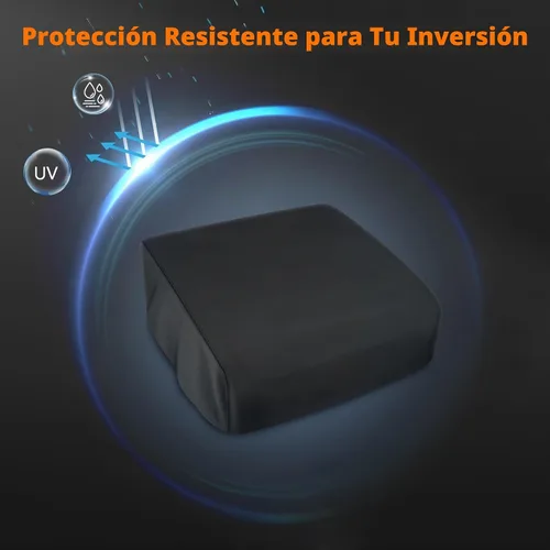 Vista 4 de Cubierta de parrilla resistente a prueba de agua de 600D poliéster para parrilla de mesa, compatible con parrilla Blackstone 1971 de 17 pulgadas sin