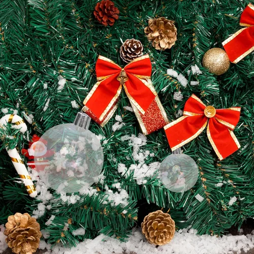 Vista 6 de PRETYZOOM 12 adornos de bola de Navidad de 3.1 in, bolas iridiscentes para decoración del árbol de Navidad, bolas iridiscentes inastillables