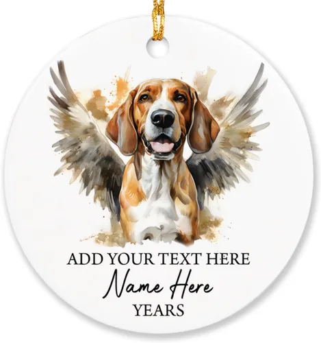 Vista 32 de Airedale Terrier - Adorno personalizado de alas de ángel para perro, regalo de pérdida de condolencias de mascotas, adorno de Navidad conmemorativo