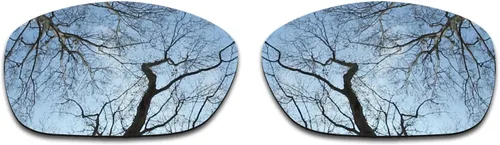 Vista 3 de 2 pares de lentes polarizadas de repuesto para Oakley Ten X negro y cromo plateado