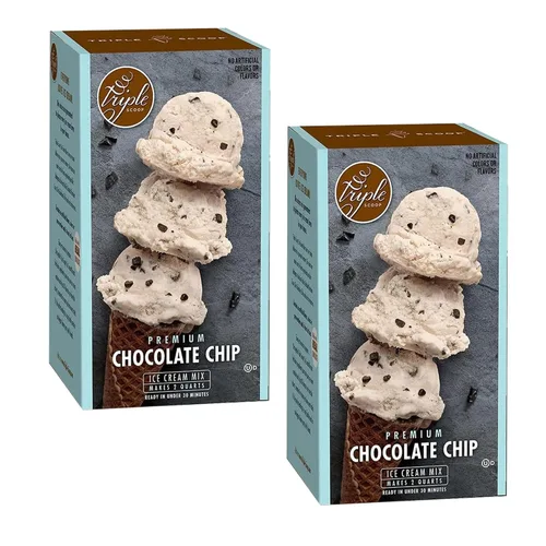Vista 14 de Triple Scoop - Pastel de cumpleaños prémium (2) mezcla de helado para hacer helados. Simple, fácil, delicioso. De mezcla gourmet a máquina en 5