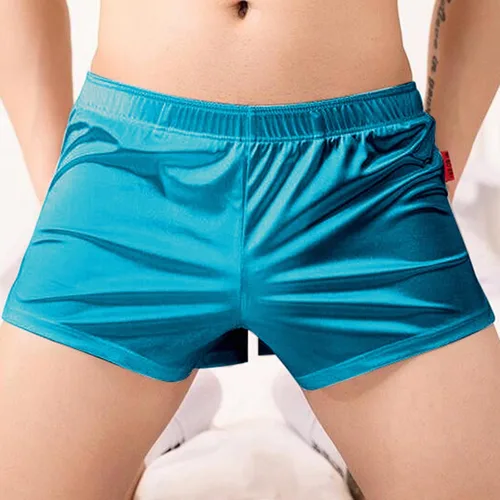 Vista 3 de Calzoncillos tipo bóxer elásticos elásticos para hombre, ropa interior ultra ligera, cómoda para hombre