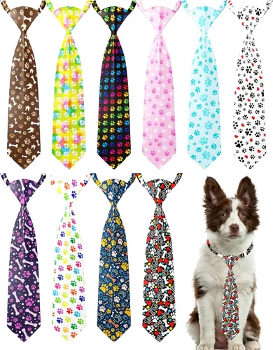 Vista 28 de PET SHOW Paquete de 10 corbatas para perros de feliz cumpleaños, XS