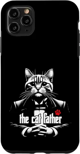 Vista 13 de The Catfather Fathersday Funny Gifts Best Birthday Cat Dad Case for iPhone 16