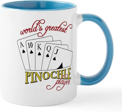Vista 69 de CafePress Euchre Champ Mugs Taza de café de cerámica de 11 oz (11.0 fl oz)