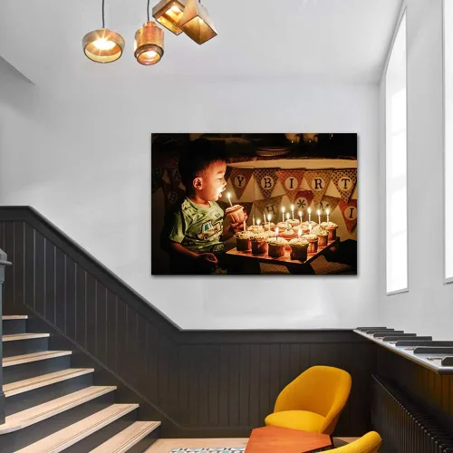 Vista 2 de SIGNFORD Papel de pared personalizado pequeño autoadhesivo mural de pared personalizado con fotos de fiesta, decoración de pared extraíble