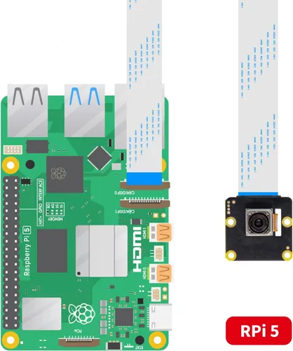 Vista 4 de UCTRONICS Módulo de cámara Raspberry Pi de 16MP, cámara de enfoque automático IMX519 PDAF y CDAF para Raspberry Pi 5, 4, Zero 2W