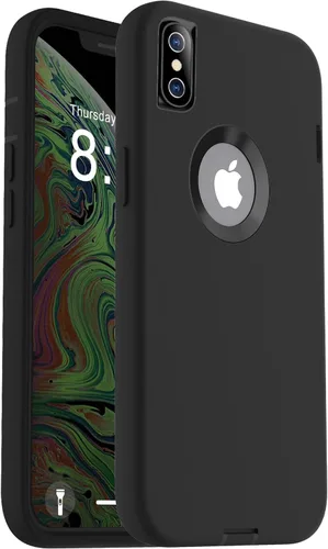 Vista 10 de ORIbox - Funda compatible con iPhone XS Max, acabado suave de silicona líquida exterior
