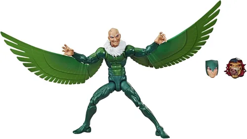 Vista 3 de Hasbro Marvel Spider-Man Legends Series - Figura de acción coleccionable de 6 pulgadas, juguete de buitre de Marvel, con pieza de figura y accesorio