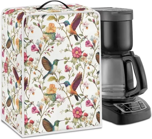 Vista 22 de Cubiertas para máquina de café con mango superior, resistentes a las manchas, para mezclador, compatible con la mayoría de cafeteras