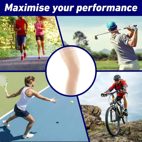 Vista 4 de Neo-G Rodillera para uso diario, deportes, buena para esguinces, tensiones, músculos débiles, rodilleras para hombres y mujeres, flujo de aire