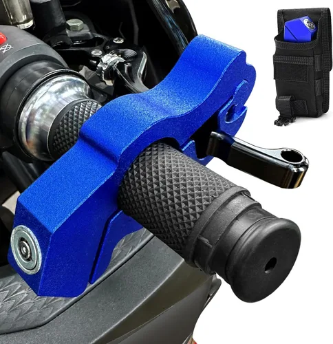 Vista 8 de Candados de Motocicleta de Servicio Pesado – Candados Antirrobo de Acelerador y Freno para Motocicleta de Cross, Ciclomotor, Scooter y ATV