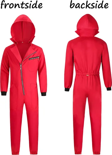 Vista 7 de Traje original de cosplay rojo XS-XXL Rojo